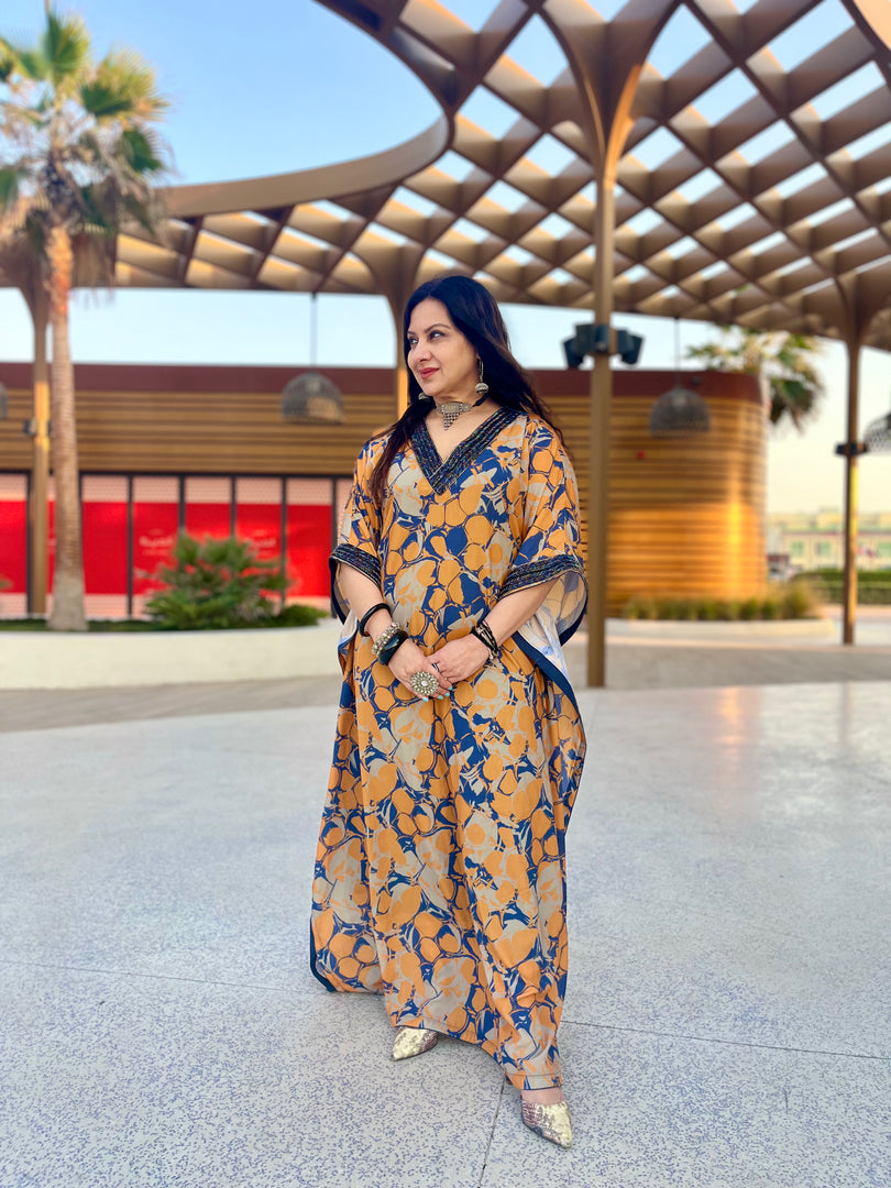 Floral Long Kaftan